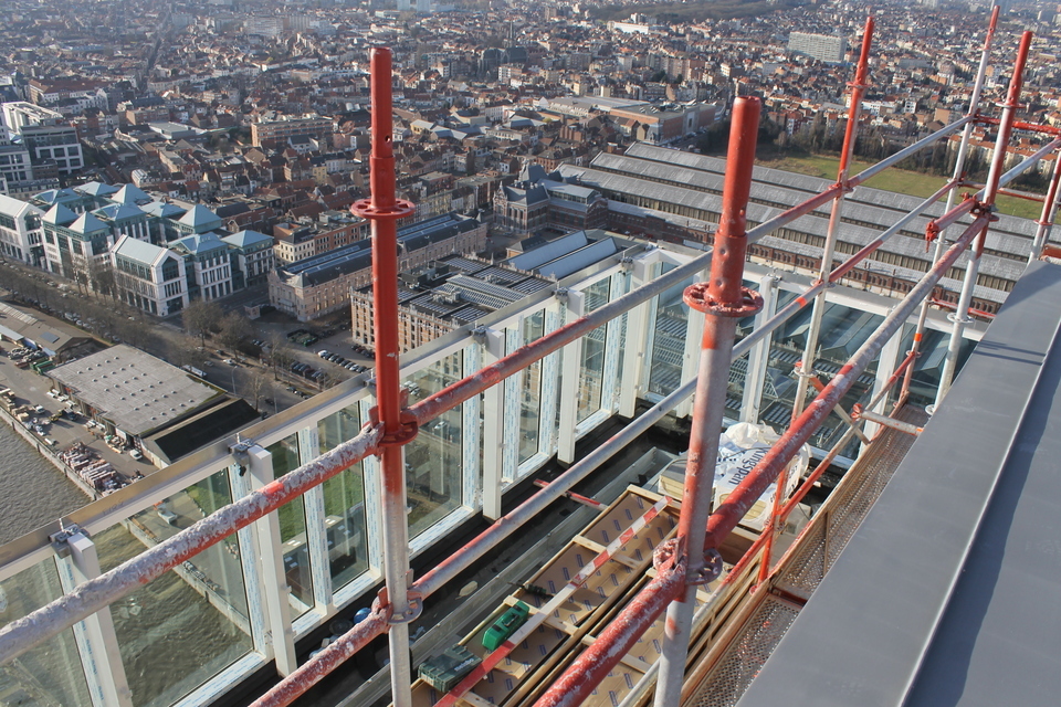 Vista dall'alto in costruzione