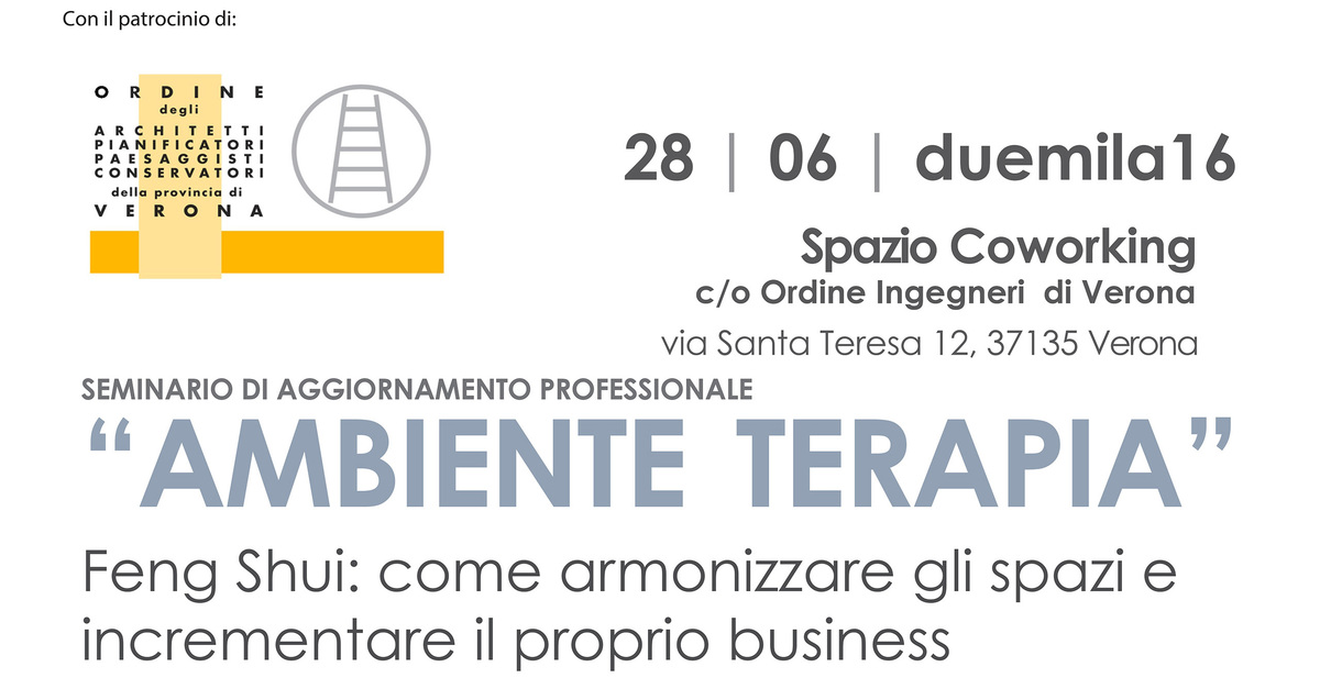 Seminario di aggiornamento professionale - "AMBIENTE TERAPIA"