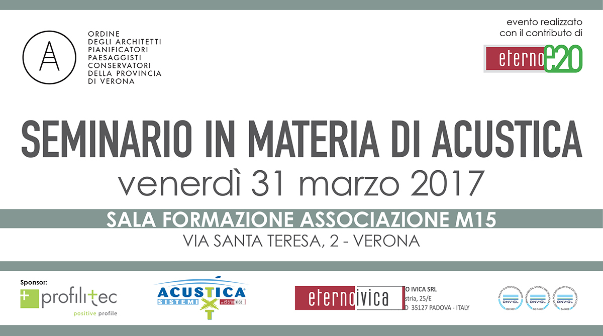 Seminario in materia di Acustica a Verona