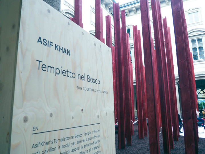  “TEMPIETTO NEL BOSCO” di Asif Khan a Palazzo Litta 2018